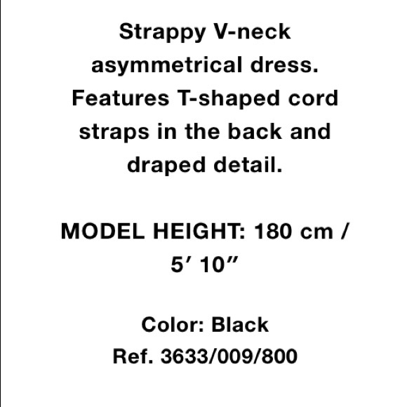 Zara two toned striped asymmetric dress - Picture 4 of 4